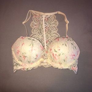 VS Pink halter push-up bra